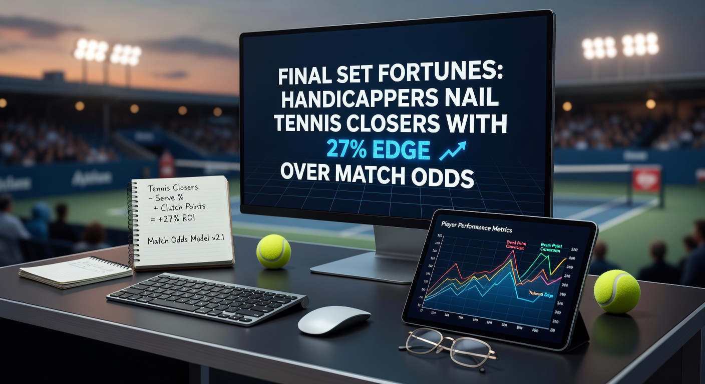 Close-up of tennis scoreboard ticking through a tense final set tiebreak, crowd blurred in excitement