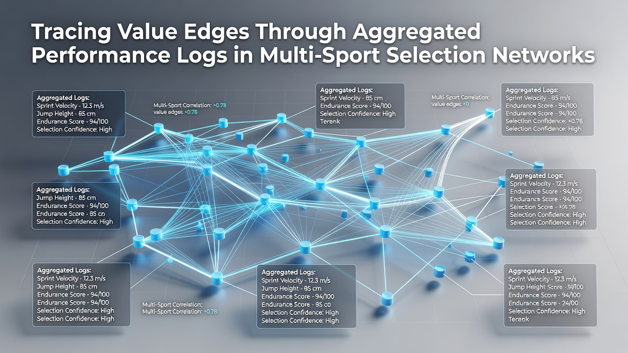 Detailed flowchart showing value edge tracing steps across aggregated logs from different sports